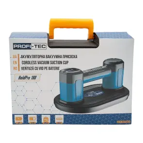 Акумуляторна вакуумна присоска PROFI-TEC HoldPro 180 (12 В / 1.5 Аг, зарядний пристрій) №13
