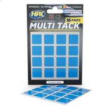 Высечка из двусторонней ленты MULTI TACK 16 × 20 мм × 20 мм, прозрачная (блистер)