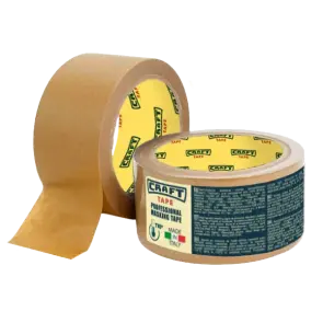 Автомалярна стрічка CRAFT TAPE 110°С 50 мм х 50 м коричнева №1