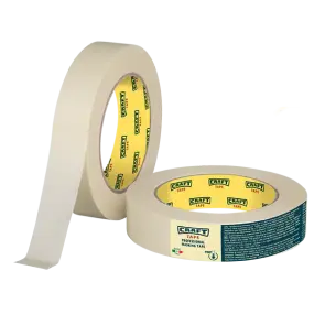 Малярная лента для автомалярных работ CRAFT TAPE 110°C, 24 мм × 25 м, белая №1