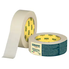 Строительная малярная лента CRAFT TAPE 110°C, 36 мм × 40 м, белая №1