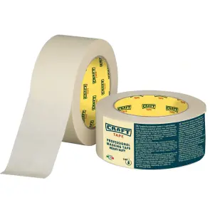 Строительная малярная лента CRAFT TAPE 110°C, 48 мм × 40 м, белая №1