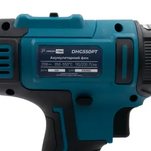Акумуляторний фен PROFI-TEC DHG550PT_1 POWERLine (LCD-дисплей, без акумулятора та зарядного пристрою) №9