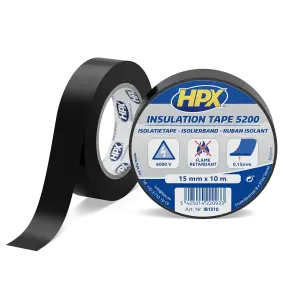 Ізострічка HPX 5200 15мм x 10м чорна №1
