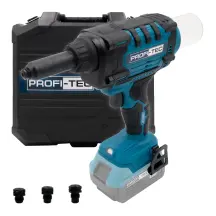 Аккумуляторный заклепочный пистолет PROFI-TEC PRG1020 POWERLine (без аккумулятора и зарядного устройства)