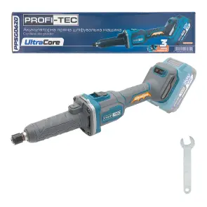 Акумуляторна пряма шліфувальна машина PROFI-TEC PPSG0620 UltraCore (без акумулятора та зарядного пристрою) №1