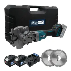 Аккумуляторный резак для арматуры PROFI-TEC PSC1120 POWERLine (2×PT2040MP (4.0 Ач), зарядное устройство) №1