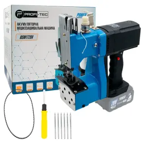 Акумуляторна машина для зшивання мішків PROFI-TEC BSM1720V POWERLine (без акумулятора та зарядного пристрою) №1