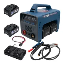 Акумуляторний зварювальний апарат PROFI-TEC PCWM16040 X-MAX Power (2×PT4080XM (8.0 Aг), зарядний пристрій)