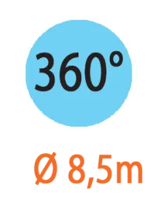 Дощувач мікро 360° 8,5м (5шт) №5