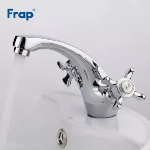 Змішувач для умивальника Frap F1024, хром №3