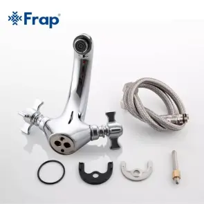 Змішувач для умивальника Frap F1024, хром №6