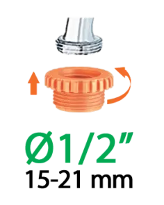 Адаптер 1/2"-3/4"В для коннектора поливочного шланга ок. №2