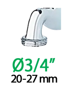 Адаптер 1/2"-3/4"В для коннектора поливочного шланга Ergogrip №2