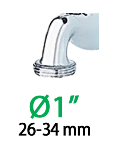 Адаптер 3/4"-1"В для коннектора поливочного шланга Ergogrip ок. №2