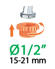 Адаптер 1/2"-3/4"В для конектора поливального шлангу №2