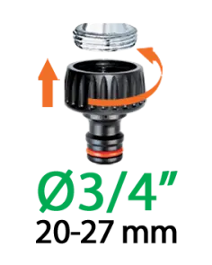 Адаптер 1/2"-3/4"В для конектора поливального шлангу №4