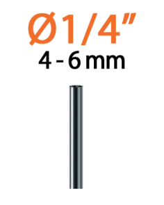 Ніпель 6мм для крапельної трубки 1/4" 10шт. №2