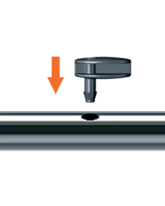 Заглушка 6мм для крапельної трубки 1/4" (10шт) №4