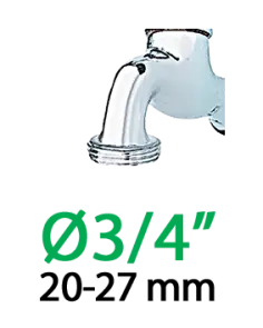 Штуцер 1/2"-3/4"В*16мм для крапельної трубки 1/2" №3