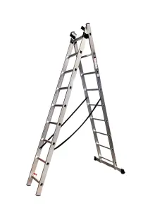Драбина 3-секц. розкл. 3*9сх. 2,45-5,69м №2