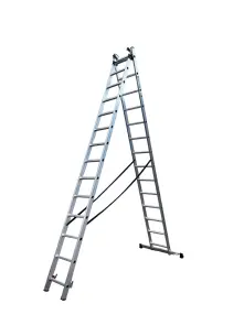 Драбина 3-секц. розкл. 3*14сх. 3,8-9,74м №2
