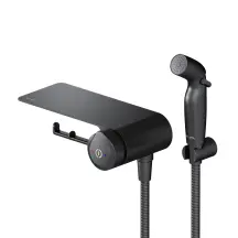 Змішувач TouchReel, що монтується в стіну з гігієнічним душем та полицею AM.PM F0H85A822 X-Joy