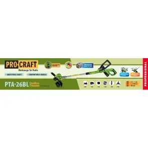 Аккумуляторный триммер Procraft PTA26BL (1 акб) №2