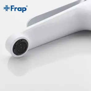 Смеситель для умывальника Frap F1045, белый/хром №5