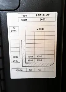 Штабелер електричний самохідний 1,5т/2,6м 24В/75Ah №7
