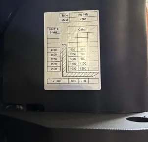 Штабелер електричний самохідний 1,6т/4,0м 24В/240Ah з площ. оператора №7
