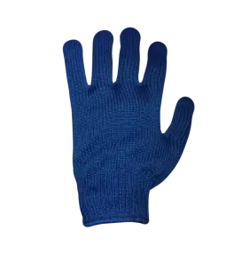 Рукавички трикотажні сині з ПВХ крапкою ТМ Vulkan Lux (полегшені), р.10 №3