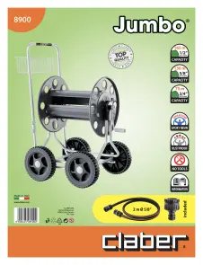 Візок для шлангу Jumbo 1/2"-165м, 3/4"-75м №4