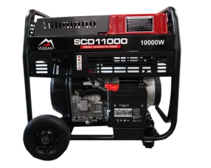 Генераторна установка SCD11000 дизель 1ф 9кВт ел.старт, 18л, колеса №3