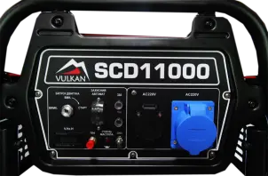 Генераторна установка SCD11000 дизель 1ф 9кВт ел.старт, 18л, колеса №6