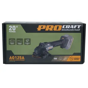 Акумуляторна болгарка Procraft industrial AG125A (Без акб та зп) №21