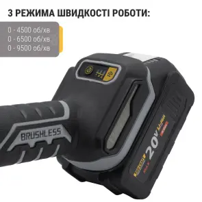 Акумуляторна болгарка Procraft industrial AG125B (без акб та зп) №5
