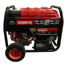 Генераторна установка SC6000-III (бензин/газ) 1ф 5,0кВт/4,2кВт, ел.старт, бак-25л, колеса