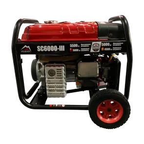 Генераторна установка SC6000-III (бензин/газ) 1ф 5,0кВт/4,2кВт, ел.старт, бак-25л, колеса №2