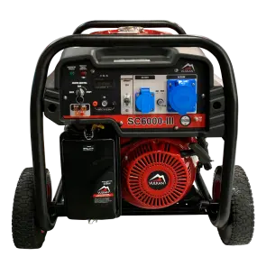Генераторна установка SC6000-III (бензин/газ) 1ф 5,0кВт/4,2кВт, ел.старт, бак-25л, колеса №3