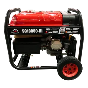 Генераторна установка SC10000-III (бензин/газ) 1ф 7,5кВт/6,3кВт, ел.старт, бак-25л, колеса №2