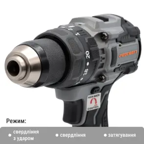 Шуруповерт Procraft industrial CD20B (з 1 акб та зп) №2