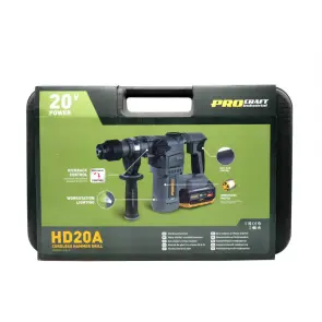 Акумуляторний перфоратор Procraft industrial HD20A (c 1 акб та зп) №17
