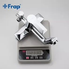 Душева система з верхнім душем Frap F2418, вилив, лійка 4 режими, хром №5