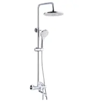 Душевая система Frap F2441 с поворотным изливом, белый/хром