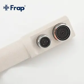 Змішувач для кухні Frap F4352-24 на дві води, білий №4