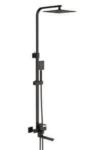 Душевая система Frap F24802-6, излив - переключатель на лейку, 1 режим, черный №1