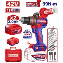 Дрель-шуруповерт аккумуляторный EMTOP ECIDL429982