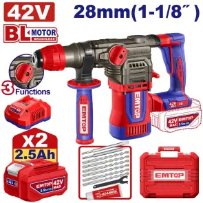 Перфоратор акумуляторний EMTOP ELRH422882 №1