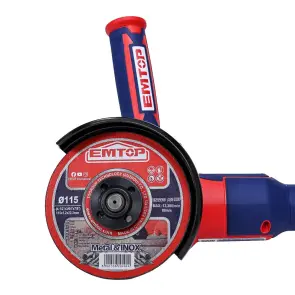 Болгарка (кутова шліфмашина) акумуляторна EMTOP ELAG271532 №6